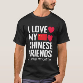 Lusnyare Social Media I Kärlek kinesiska vänner Ka T Shirt