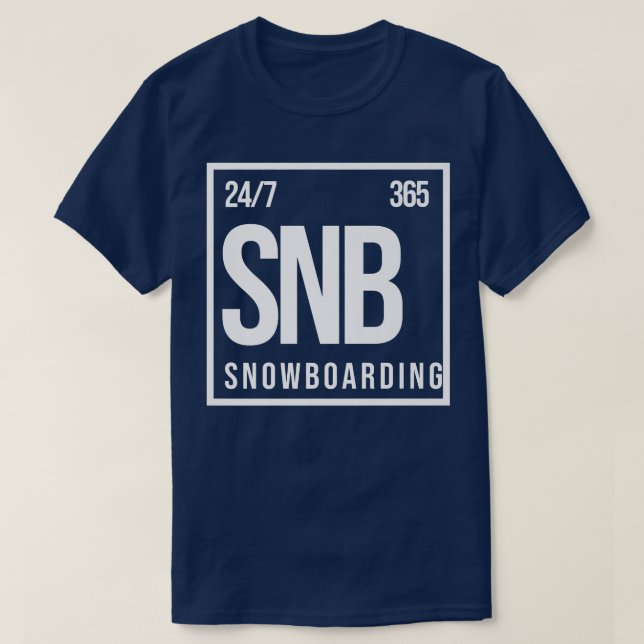 Lusnyare solobarding hela dagen Snowboarder T Shirt (Design framsida)