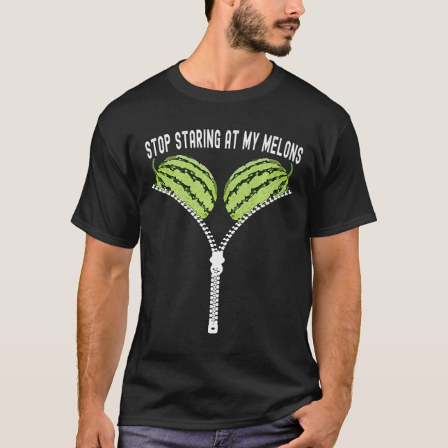 Lusnyare sommarvattenmelon Bra stopp vid min mel T Shirt (Framsida)