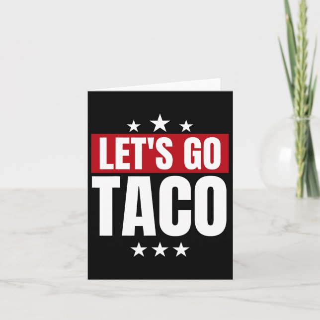 Lusnyare statistik Taco Låt oss Go Taco Kort (Framsida)