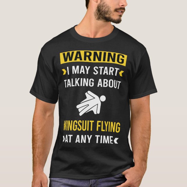 Lusnyare varning Wingdrät Flies Wingsuiting T Shirt (Framsida)
