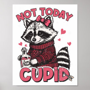 Lusnyårsaxen inte idag Cupid Valentine Meme Valent Poster