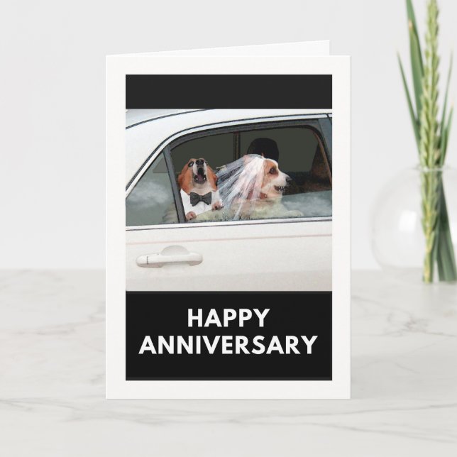 Lusnyårsjubileum med Corgi Couple i Car Kort (Framsida)