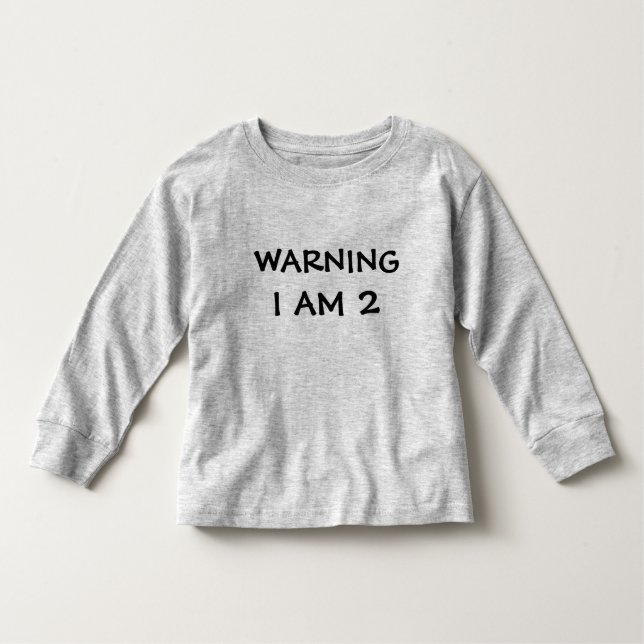 Lusnybarnsvarningsetikett T-shirt (Framsida)