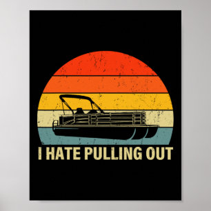 Lusnybåtar jag slår ut - Pontoon Boat Ca Poster