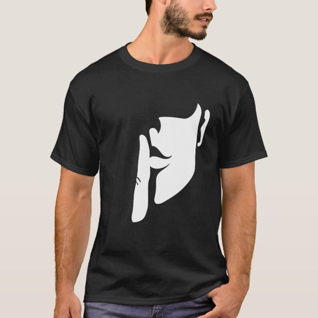 Lusnybibliotekarie T Shirt Shhh Quiet Bibliotek Ti (Framsida)