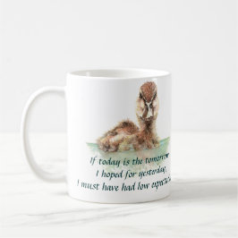 Lusnycitat om Life Sucks Cute Arg Anka, Bird Mugg