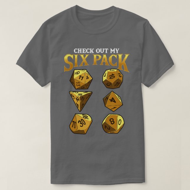 Lusnyck Checka ut min sexpack Dice Pun 1 T Shirt (Design framsida)