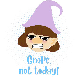 Lusnyck neope Inte i dag Text Grumpy Gnome Ansikte T Shirt