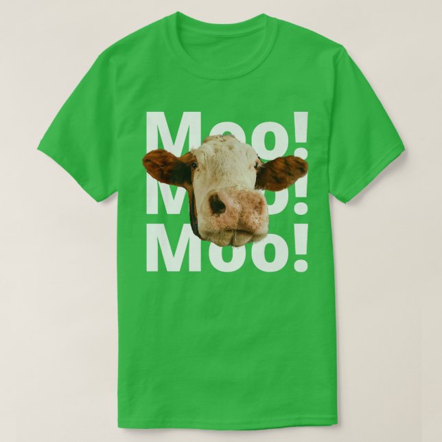Lusnye Dairy Farmer, Moo Cow, jag bara verkligen s T Shirt (Design framsida)