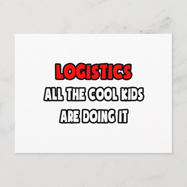 Lusnye Logistician Shirts and Gifts Vykort (Framsida)
