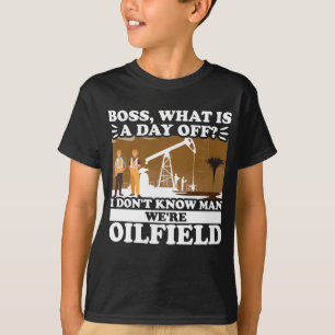 Lusnye Oilfield Worker Roughnacken Chef, Vad är e T Shirt