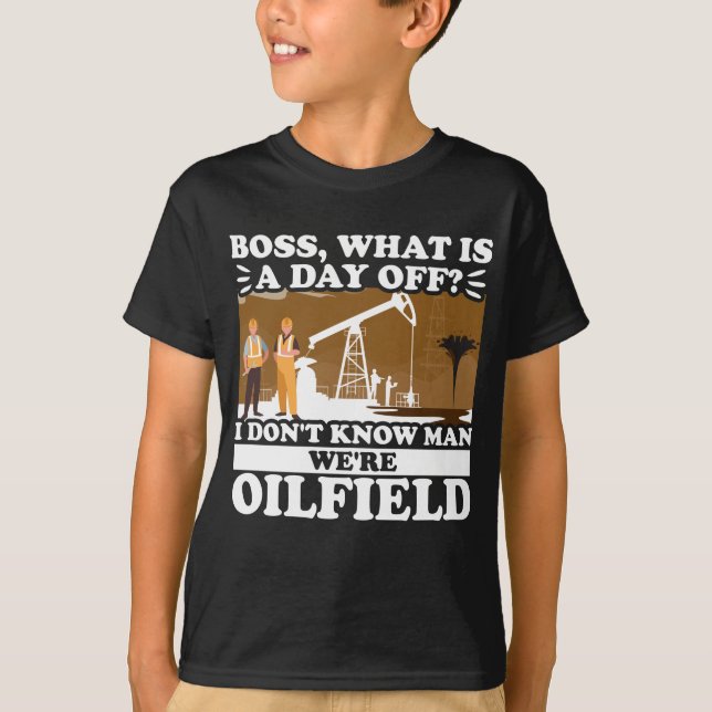Lusnye Oilfield Worker Roughnacken Chef, Vad är et T Shirt (Framsida)