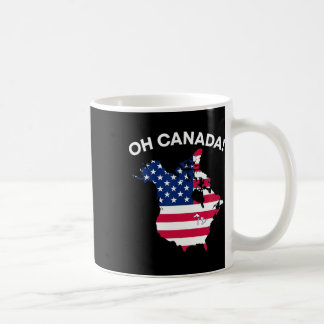 Lusnye president Trump som säger Oh Canada USA Kaffemugg