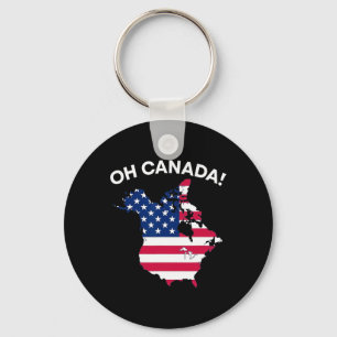Lusnye president Trump som säger Oh Canada USA Nyckelring