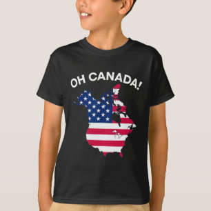 Lusnye president Trump som säger Oh Canada USA T Shirt