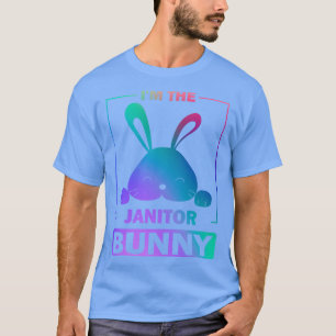 Lusnyfärgad Bunny Im Janitor Bunny Påsk R T Shirt