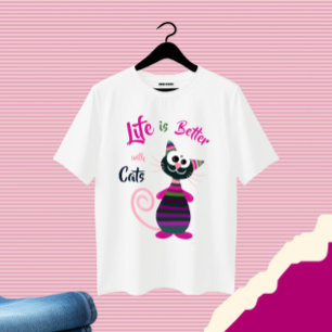 Lusnyfärgad katt t shirt