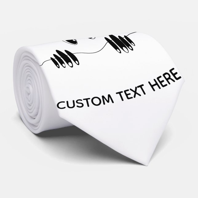 Lusnyfiken Öga - sjömil - lägg till text/Färg Slips (Rullad)