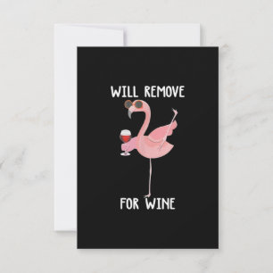 LusnyFlamingo kommer att ta bort för Vin Tack Kort