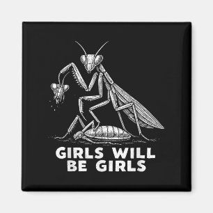 Lusnyflicka blir flickor som söker Mantis Tee Magnet