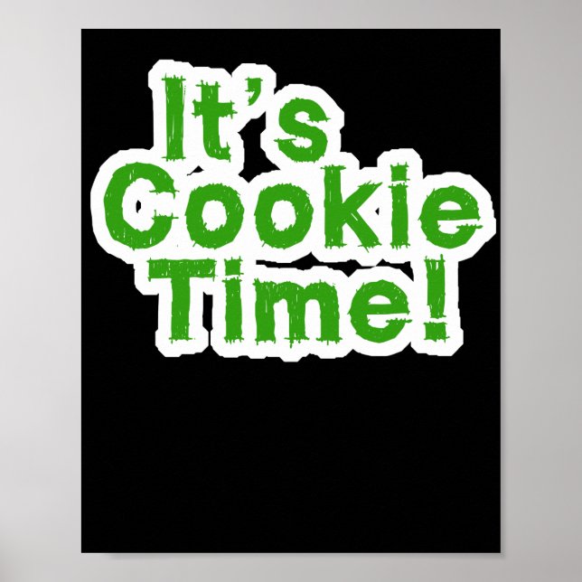 Lusnygg Cookie Time Scouts Girl Kids Scouting Mo Poster (Framsidan)