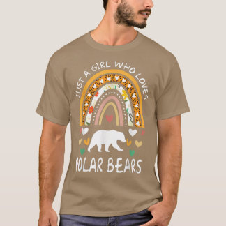 Lusnygg en flicka som Kärlek Polar Bears Rainbow L T Shirt
