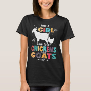 Lusnygg Goat Bara en flicka som kärlek goatser Fun T Shirt