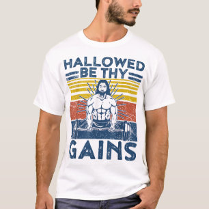 Lusnygg gym har varit Thy Gains Fitness Workout Je T Shirt