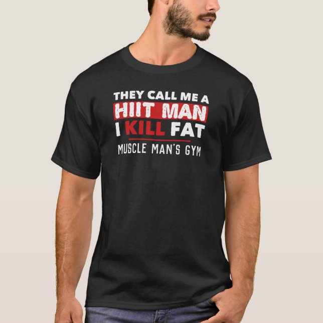 Lusnygg gym HIIT Workout Personal Trainer Fitness T Shirt (Framsida)