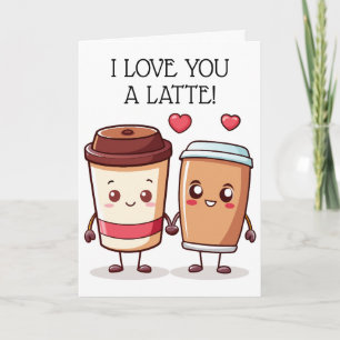 Lusnygg i Kärlek Du en latte Tack Kort