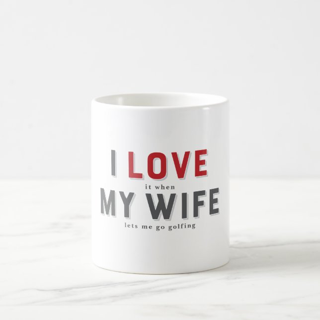 Lusnygg i Kärlek när min fru kaffe Mugg (Center)