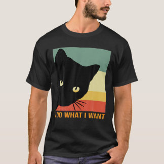 Lusnygg katt gör vad jag vill ha katt t shirt