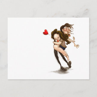 Lusnygg krämning älskare vykort