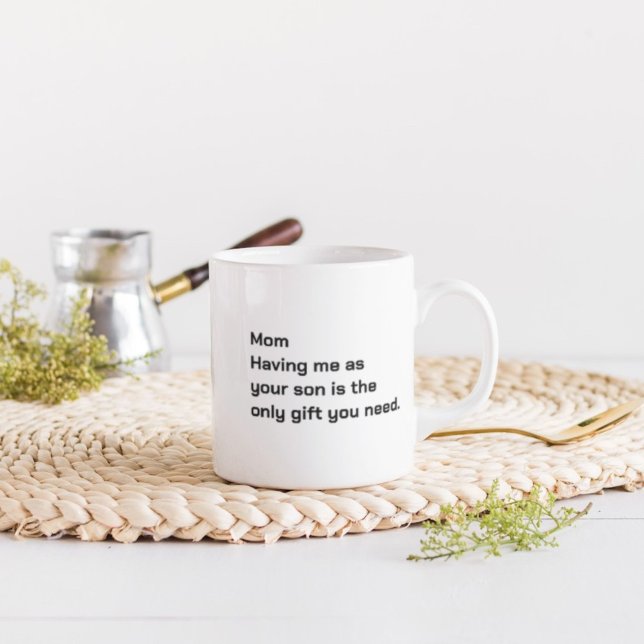Lusnygg mamma-gåva, lustig mors dag-gåva från son kaffemugg (Skapare uppladdad)