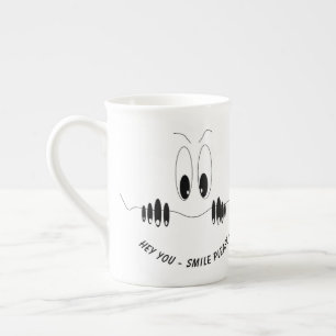Lusnygg mug med Ögon - Anpassningsbar Benporslin Mugg