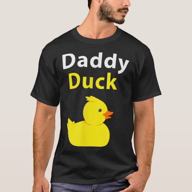 Lusnygg pappa Anka Rubber Anka TShirt T Shirt (Framsida)
