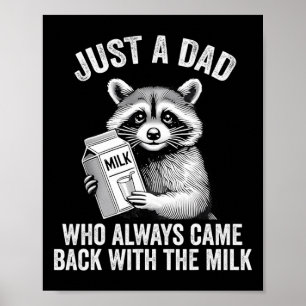 Lusnygg Raccoon bara en Pappa som alltid kom tillb Poster