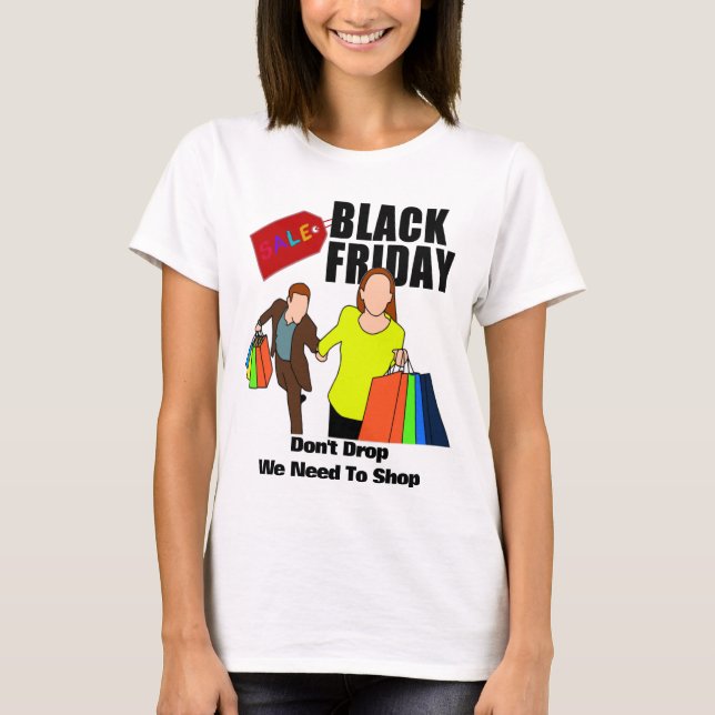 Lusnygg svart Fredag-offertköp tills du släpper T Shirt (Framsida)