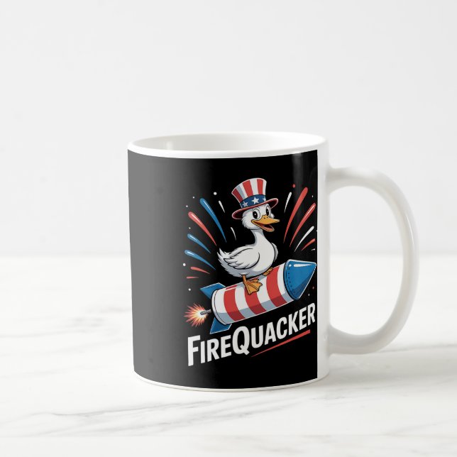 Lusnyggäss 4 juli Firequacker Independenc Kaffemugg (Höger)
