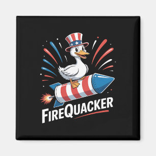 Lusnyggäss 4 juli Firequacker Independenc Magnet