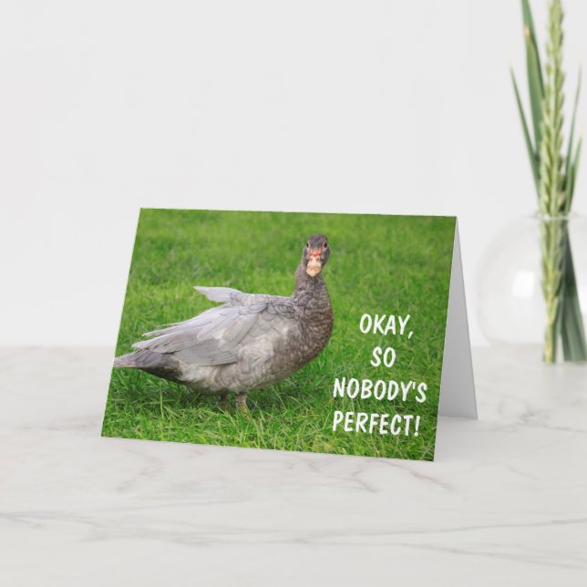 Lusnygoose Jag är ledsen apologi Kort (Framsida)