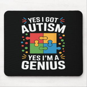 Lusnyhet - medvetandehöjande barn Autistic Puzzle Musmatta