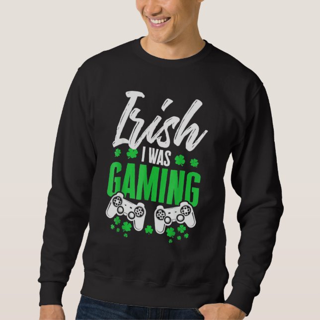 Lusnyirländskt jag spelade St Patrick S Day Video  Lång Ärmad Tröja (Framsida)