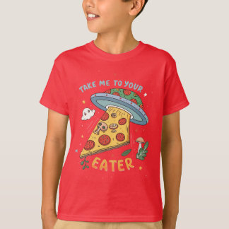 Lusnyj Alien Pizza Abduction - ta mig till din föd T Shirt