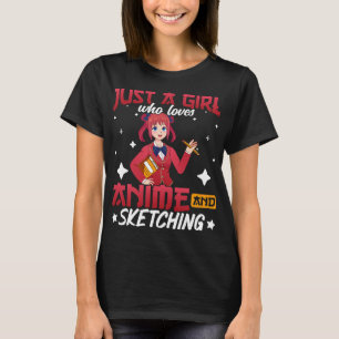 Lusnyj Anime är bara en flicka som Kärlek skissar T Shirt