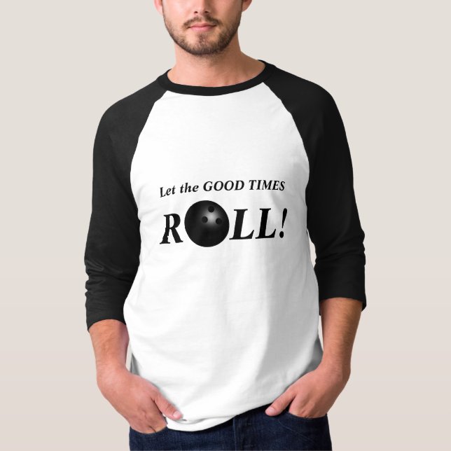 Lusnyj Anpassningsbar Bowling Team Shirt Tröja (Framsida)