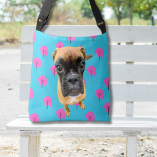 Lusnyj Anpassningsbar Hund Pet Gift för Mamma Fläk Axelväska