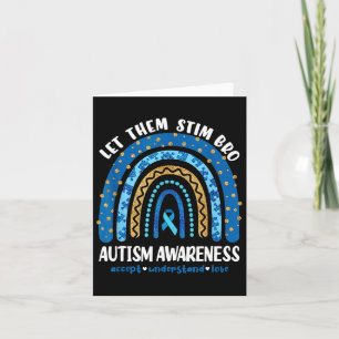 Lusnyj Autism Awareness Month Låt dem bara Stim Br Kort