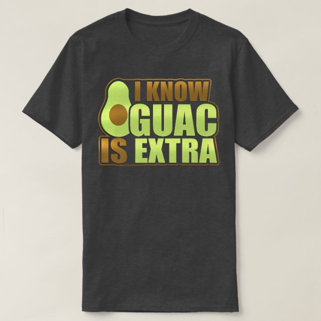 Lusnyj Avocado Guac är Etra Veganism Vegan Design T Shirt (Design framsida)